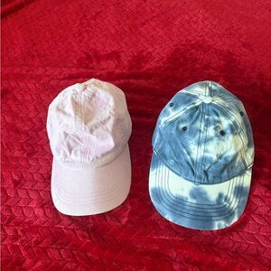 Pink and Blue Tie-Dye Baseball Caps